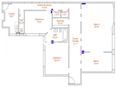 Acheter Appartement 128 m2 Paris-11eme-arrondissement