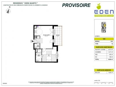 Louer Appartement 46 m2 Huningue