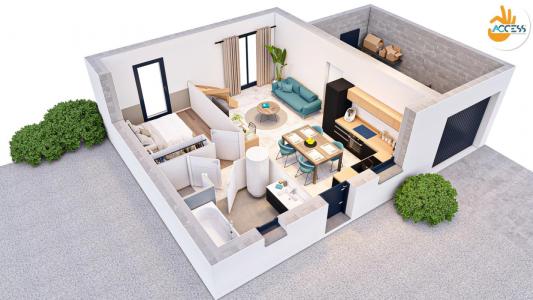 For sale Bourg-des-comptes 5 rooms 65 m2 Ille et vilaine (35890) photo 2