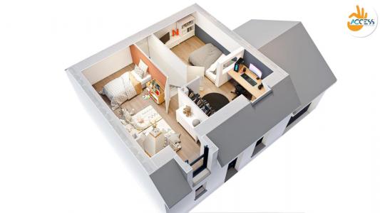 For sale Bourg-des-comptes 5 rooms 65 m2 Ille et vilaine (35890) photo 3