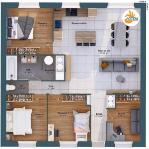 For sale Bercheres-saint-germain 6 rooms 82 m2 Eure et loir (28300) photo 2