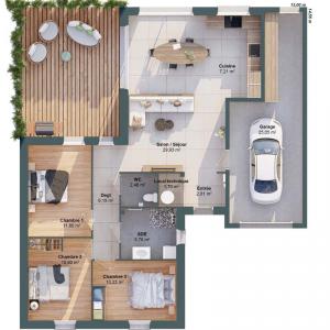 Acheter Maison 89 m2 Saint-gervais-en-belin