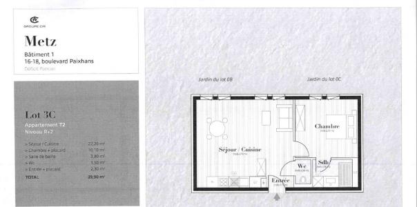 For rent Metz 2 rooms 39 m2 Moselle (57000) photo 4