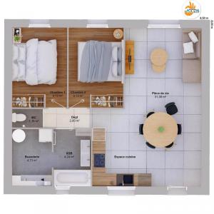 For sale Saint-mars-du-desert 4 rooms 62 m2 Loire atlantique (44850) photo 4