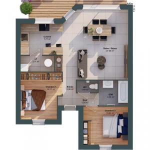 For sale Petit-mars 4 rooms 68 m2 Loire atlantique (44390) photo 2