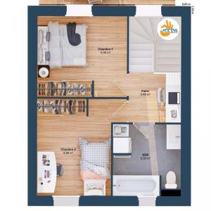 For sale Grandchamps-des-fontaines 4 rooms 60 m2 Loire atlantique (44119) photo 3