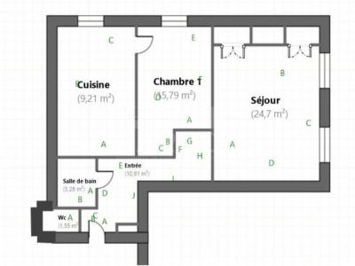 Acheter Appartement 66 m2 Lyon-7eme-arrondissement