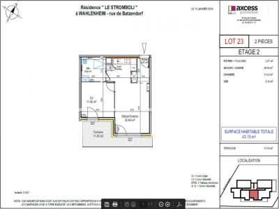 Annonce Location 2 pi�ces Appartement Wahlenheim 67