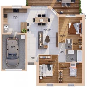 Acheter Maison 84 m2 Beaufou