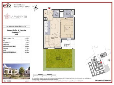 For rent Barjouville 2 rooms 42 m2 Eure et loir (28630) photo 2