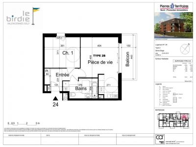 For rent Valenciennes 2 rooms 45 m2 Nord (59300) photo 1