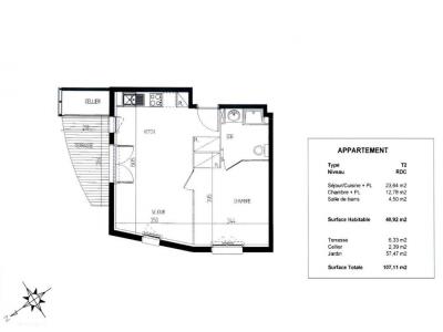 Acheter Appartement 40 m2 Audenge