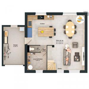 For sale Valliquerville 5 rooms 86 m2 Seine maritime (76190) photo 4