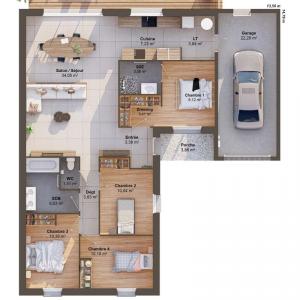 For sale Saint-aubin-des-bois 6 rooms 107 m2 Eure et loir (28300) photo 2
