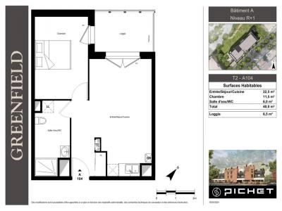 For rent Armentieres 2 rooms 40 m2 Nord (59280) photo 2
