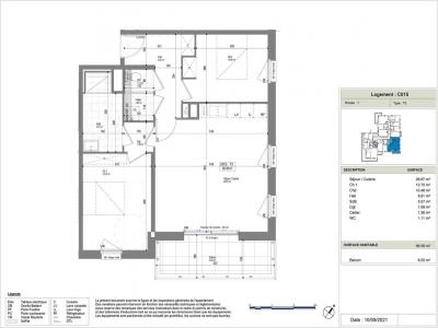 Annonce Location 3 pi�ces Appartement Lezennes 59