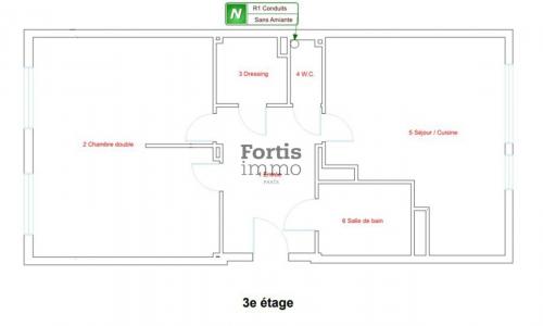 For sale Paris-18eme-arrondissement 3 rooms 52 m2 Paris (75018) photo 0
