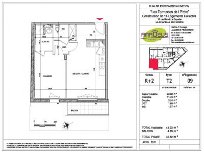 Louer Appartement 41 m2 Chapelle-sur-erdre