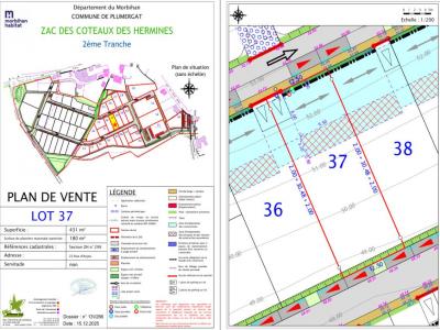 Acheter Terrain 431 m2 Ploemel