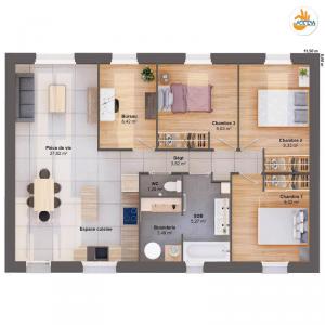 Acheter Maison 75 m2 Chamadelle