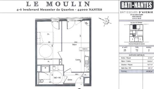Louer Appartement Nantes 651 euros