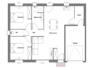 Acheter Maison 70 m2 Cazeres-sur-l'adour