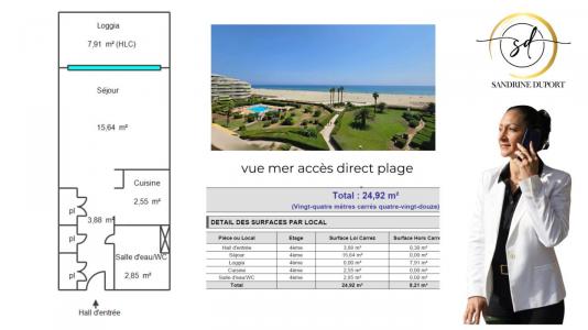 Annonce Vente Appartement Canet-en-roussillon 66