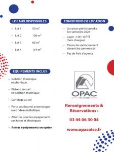 Louer Local commercial Plailly 14400 euros