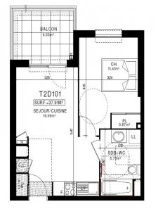 Annonce Location 2 pi�ces Appartement Clermont-ferrand 63