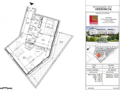 Annonce Location 3 pi�ces Appartement Verson 14