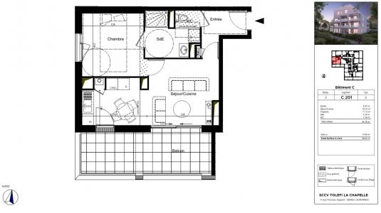 Annonce Location 2 pi�ces Appartement Chapelle-sur-erdre 44