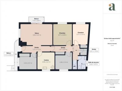 For sale Bocca 6 rooms 93 m2 Alpes Maritimes (06150) photo 4