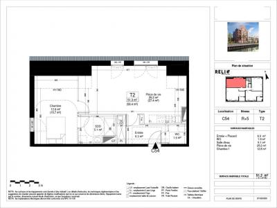 For rent Saint-andre-lez-lille 2 rooms 52 m2 Nord (59350) photo 3