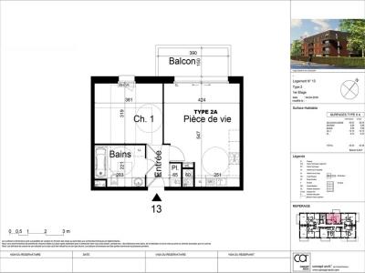 For rent Valenciennes 2 rooms 42 m2 Nord (59300) photo 2