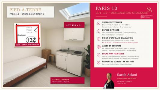 For sale Paris-10eme-arrondissement 1 room 7 m2 Paris (75010) photo 0