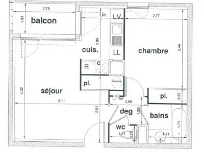 Annonce Location 2 pi�ces Appartement Villefranche-sur-saone 69