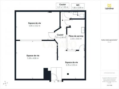 Acheter Local commercial 77 m2 Meulan
