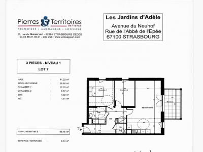 Louer Appartement 75 m2 Strasbourg