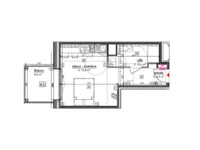 For rent Strasbourg 1 room 24 m2 Bas rhin (67000) photo 1
