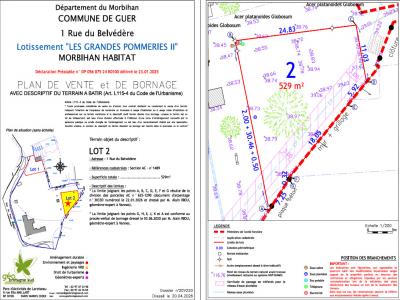 Annonce Vente Terrain Guer 56