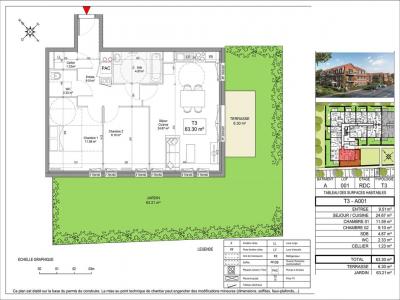 Louer Appartement 63 m2 Seclin