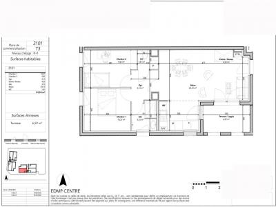 Annonce Location 3 pi�ces Appartement Tours 37