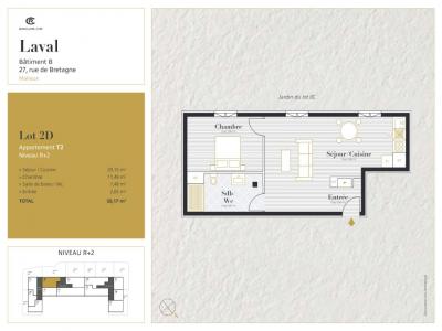 Louer Appartement 50 m2 Laval