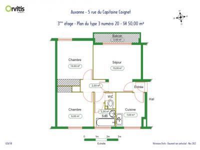 Louer Appartement 50 m2 Auxonne