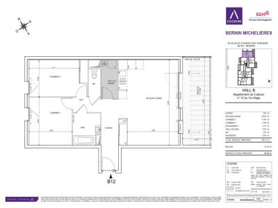 For rent Bernin 3 rooms 68 m2 Isere (38190) photo 0