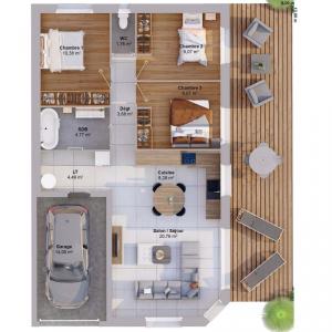 Acheter Maison 72 m2 Saint-christophe-la-couperie