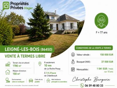 Annonce Viager 6 pi�ces Maison Leigne-les-bois 86