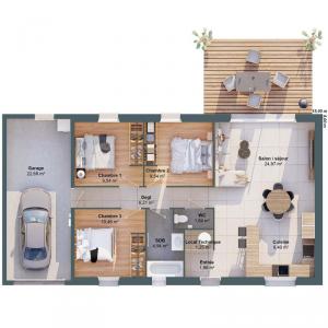 Acheter Maison 79 m2 Jonchere