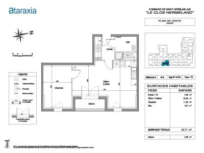 Louer Appartement Saint-herblain 600 euros