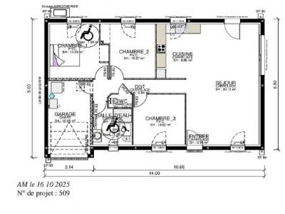 For sale Negreville 4 rooms 90 m2 Manche (50260) photo 3